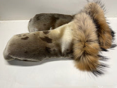 Winter Fur Mittens #a1