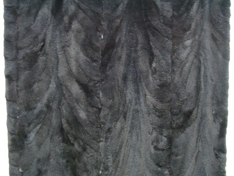 Natural sheared back paw mink fur plate #10