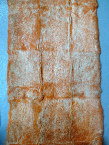 Orange with denim leather Spanish rabbit plate #121